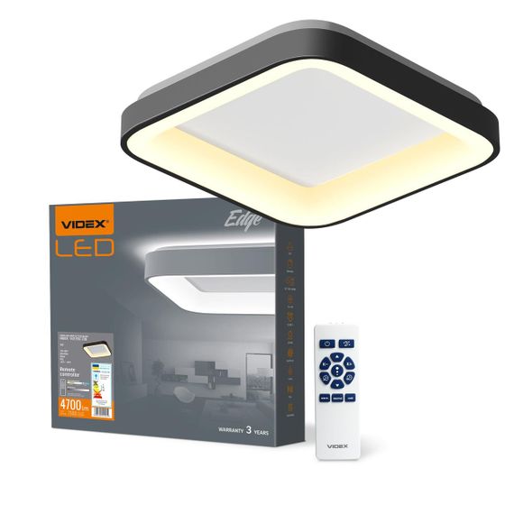 Світлодіодний світильник VIDEX EDGE-SC-72W-BLACK (VLE-ESC-72B)