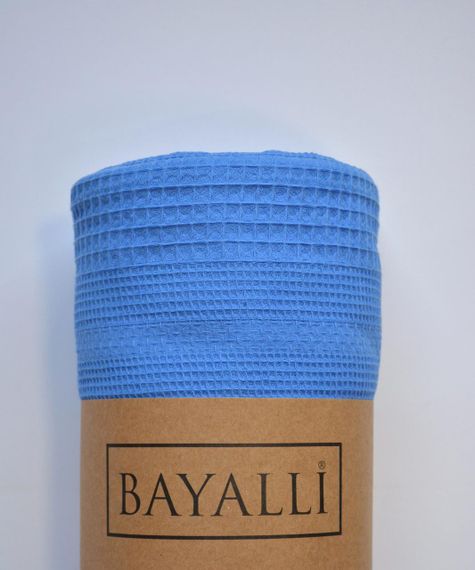 Вафельная Простынь-покрывало Bayalli 200×230 см. Mavi | Зображення 2