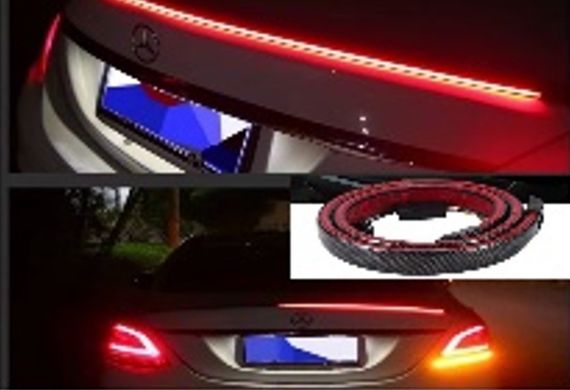 Спойлер CARBON 3.5см х120см для багажника з LED підсвічуванням (4 режима) | Зображення 3