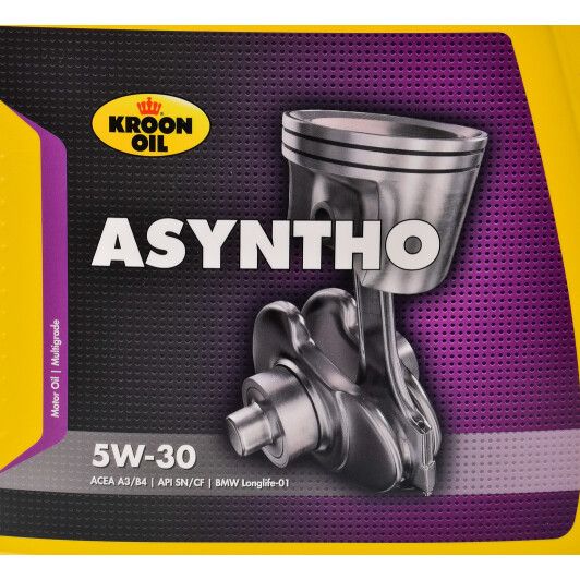 Мастило моторне KROON OIL ASYNTHO синтетика 5W30 5л (20029) | Зображення 1