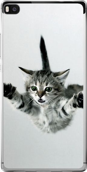 Чехол на Huawei Ascend P8 Летящий котёнок "2322u-123-17620"