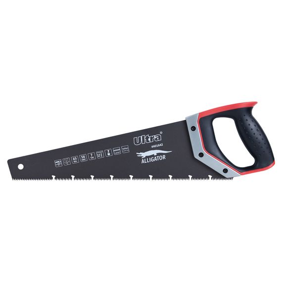 Ножівка по дереву Ultra з тефлоновим покриттям 400 мм 7TPI Aligator + чохол (4401642)
