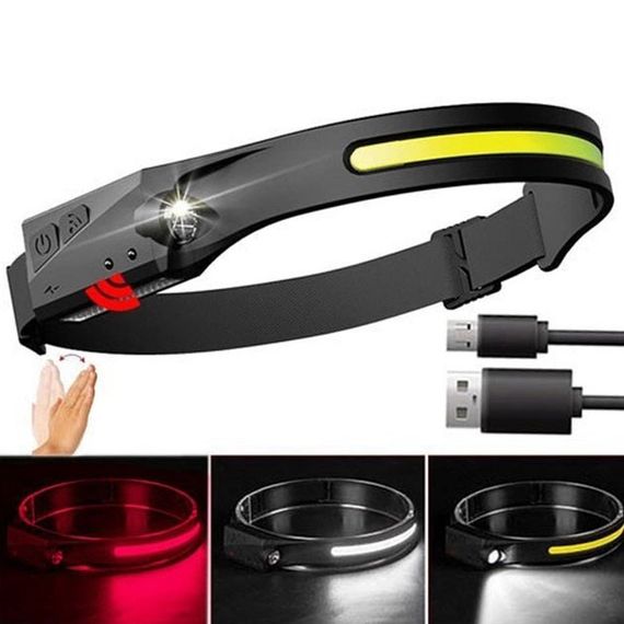 Налобний ліхтар для риболовлі кемпінгу BL-W689/G28-LM+COB, Налобний ліхтар з кріпленням на голову KB-97 | Зображення 4