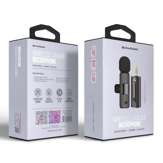 Мікрофон Armorstandart ASM3 mini-jack 3.5 мм Black (ARM80117) | Зображення 1