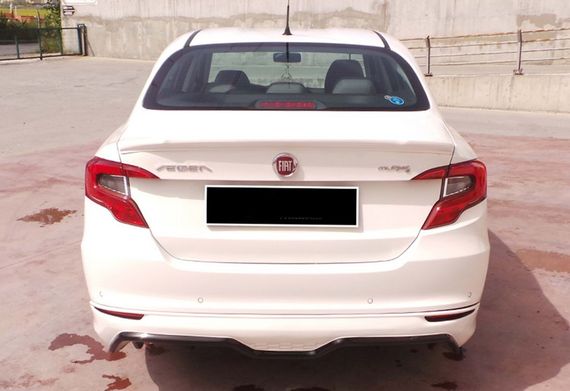 Задній дифузор DPT (SD, чорний глянець) для Fiat Tipo 2016- рр | Зображення 1