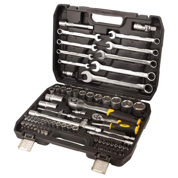 Набір насадок торцевих і біт Sigma 1/4", 1/2" 82 шт CrV mid (6001551)