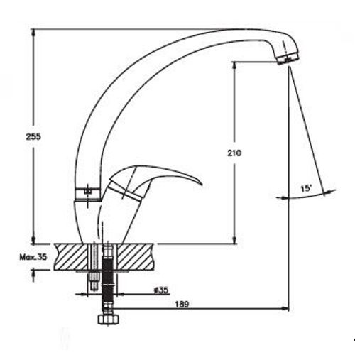 Змішувач для кухні Haiba PREMIERE 011 (HB0352) | Зображення 1