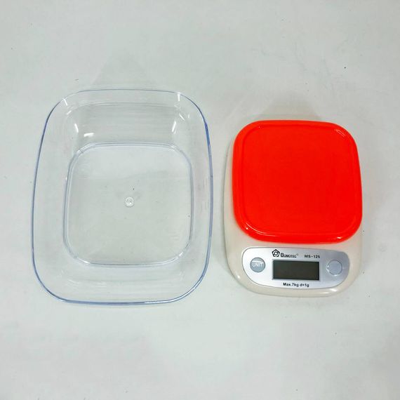 Ваги кухонні DOMOTEC MS-125 Plastic, електронні ваги, електронні ваги. PI-873 Колір: помаранчевий | Зображення 6