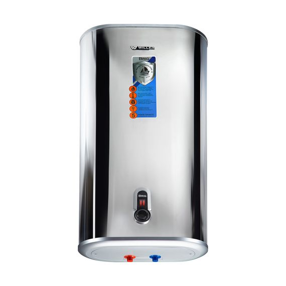 Водонагрівач WILLER Brig Mirror, 2,0 кВт, "сухий" ТЕН, 80 л, прямокутний, вертикальний, дзеркальний (IV80DR)