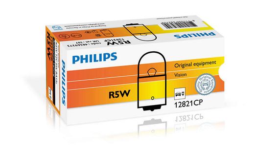 Указательная лампа накаливания PHILIPS 12821CP R5W 12V 5W BA15s | Зображення 2