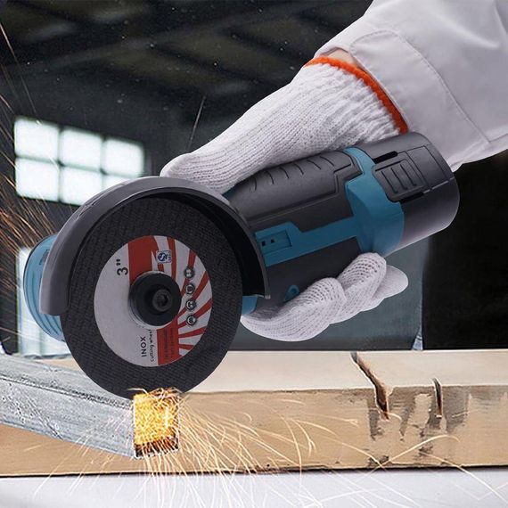 Аккумуляторная болгарка в кейсе + аккумулятор 12V, диск 75мм / Угловая шлифовальная машина / Мини болгарка | Зображення 1