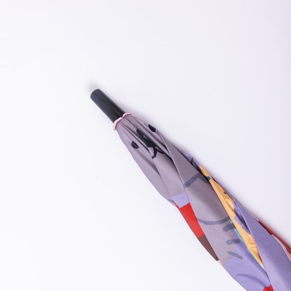 Парасолька дитяча механічна елегантна з принтом міцна надійна з поліестеру діаметр 90 см Фіолетовий HP-23-13V | Зображення 5