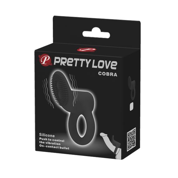 Ерекційне кільце - Pretty Love Cobra Penis Ring Black | Зображення 1