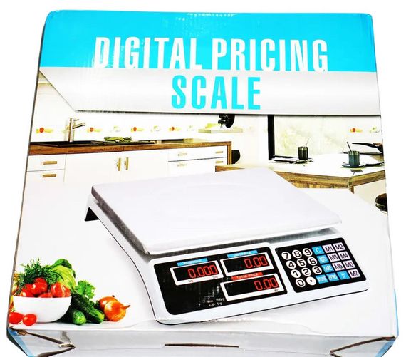 Ваги торговельні електронні RIAS Digital Pricing з акумулятором і лічильником ціни до 40 кг | Зображення 1
