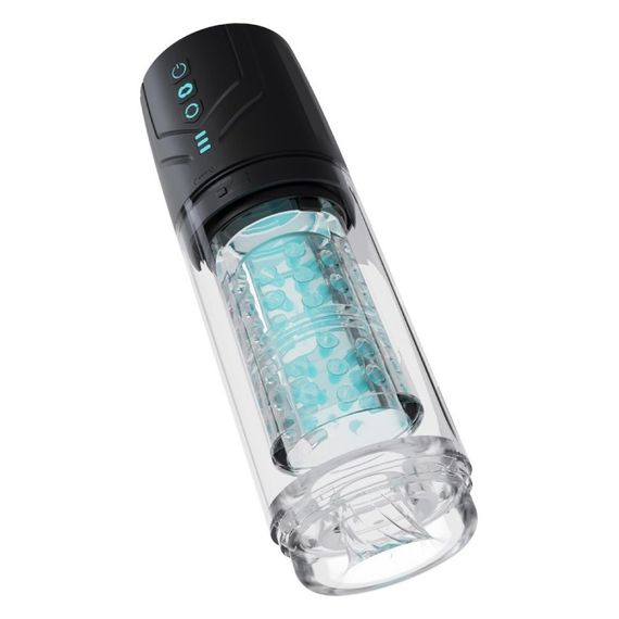 Мастурбатор Blush M For Men Whirlwind Pro з ротацією та всмоктуванням, прозорий sexstyle | Зображення 3