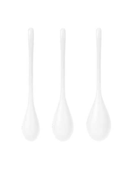 Набор йони бусин Satisfyer Yoni Power 1 White, диаметр 2-2,5-3см, вес 22-46-74гр | Зображення 2