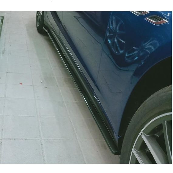 Бокові пороги V1 (для Base/S/S Q4, Карбон) для Maserati Ghibli 2013-2023 рр | Зображення 1