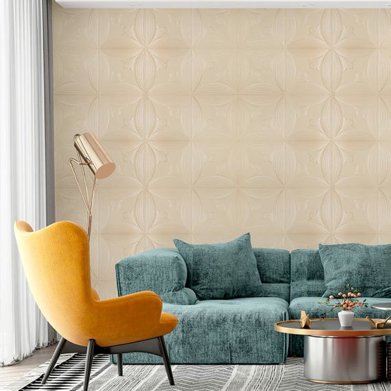 Панель 3D Beige 700*700*6mm (D) SW-00001960 | Зображення 4