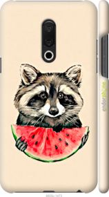 Чохол на Meizu 15 Plus Єнотик з кавуном "4605m-1473-2448"