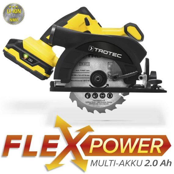 Пила циркулярна акумуляторна Trotec PCSS 10-20V + кейс (4430000110) | Зображення 1