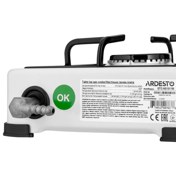 Настільна плита Ardesto GTC-NS1011W | Зображення 3