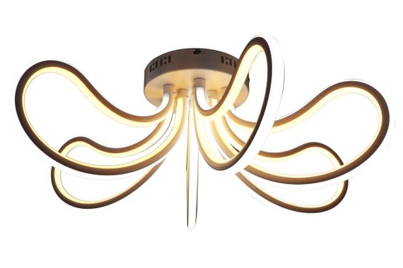 Люстра світлодіодна стельова LED світильник для квартири на стелю лед з пультом 25583 Білий 26х71х71 см. | Зображення 3