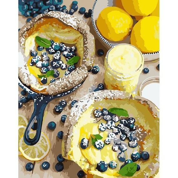 Картина по номерам  "Ягодный завтрак" 40х50 см  12105-AC