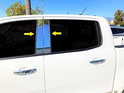 Молдинг дверных стоек (нерж) для Ford Ranger 2011↗ гг.