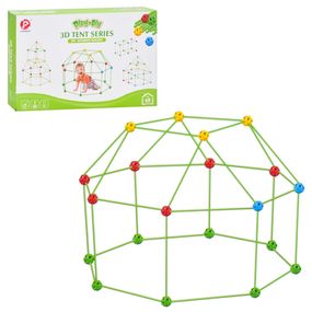 Детский конструктор-палатка 3D Tent Series 137-2(Green) 68 деталей, каркасный