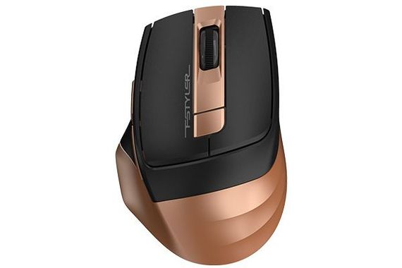 Миша бездротова A4Tech Fstyler FG35,  USB, колір чорний+бронза