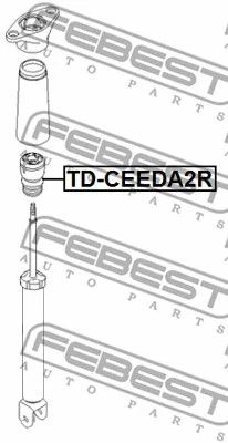 Відбійник амортизатора KIA CEED, HYUNDAI i30, KIA CEE'D, FEBEST (KDCEEDA2R) | Зображення 1