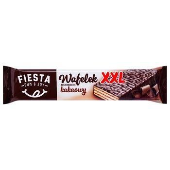 Вафли  в шоколаде  с шоколадным кремом (начинкой) Fiesta XXL, 30г, Польша