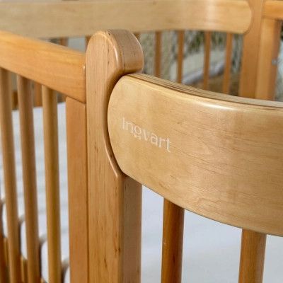 Кроватка Ingvart трансформер Nika 60 Slim с опускной боковинкой (60х94, 60х120) натуральная (8729001028) | Зображення 5