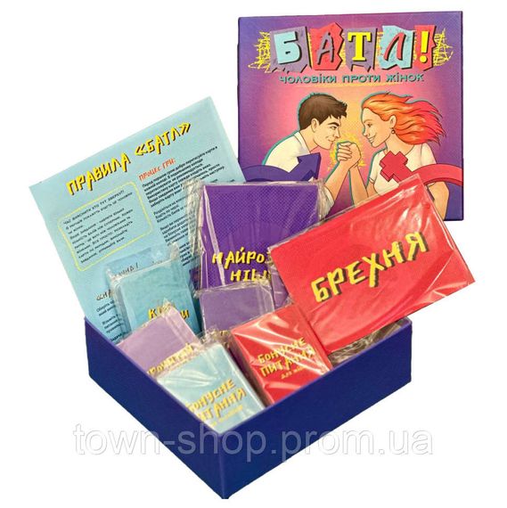 Настольная игра для компании "Батл! Мужчины против женщин" 0096-VCHR Укр | Зображення 2