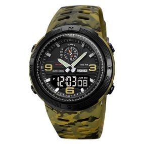 Чоловічий годинник Skmei 1655CMGNBK Camo Green-Black