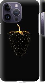 Чохол на iPhone 14 Pro Max Чорна полуниця "3585m-2667-24368"