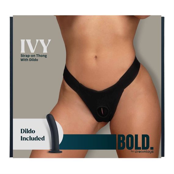 Страпон на трусиках Dream Toys Bold, чорний, 12,7 см Sex Aura | Зображення 1