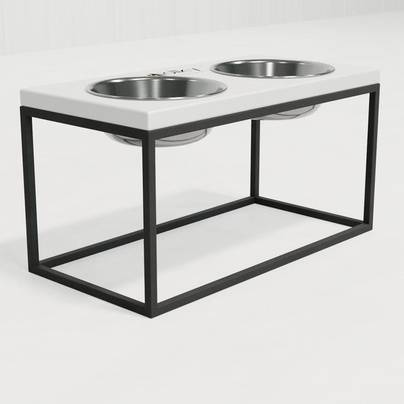 Миски на подставке для средних и больших собак Hollky Base L (2 × 0,95 л) BL-422120-GRWH | Зображення 8