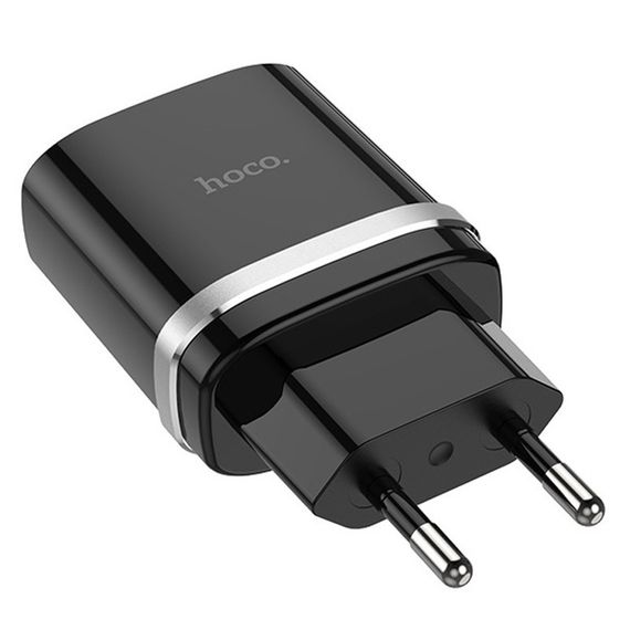СЗУ Hoco C12Q Smart QC3.0 3A (1USB-A) Черный | Зображення 1