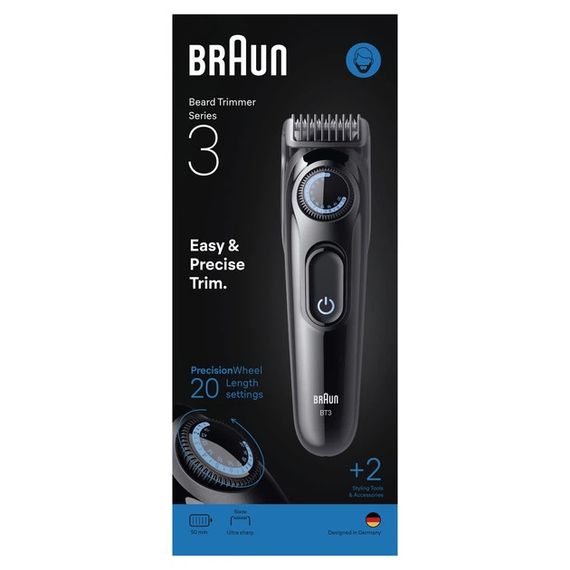 Тример для вусів та бороди Braun Beard Trimmer Series 3 BT3500 2 Вт чорний | Зображення 7