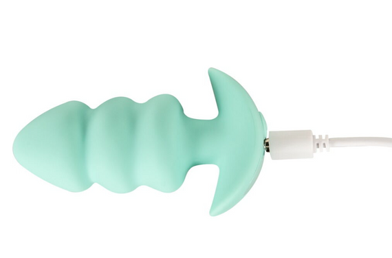 Анальна пробка з вібрацією Vibrating Mini Butt Plug Green Sex Aura | Зображення 3