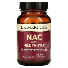 Ацетилцистеїн Dr. Mercola NAC with Milk Thistle 60 Caps