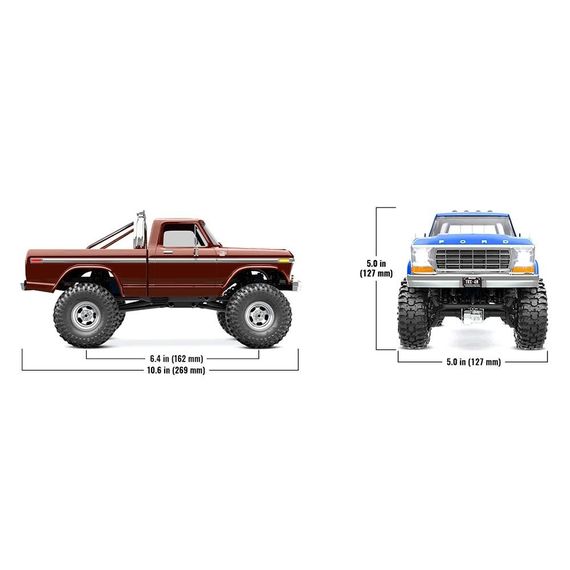 Машинка на радіокеруванні Traxxas 1/18 TRX-4M Ford F150 (Brown) | Зображення 4