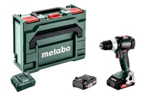 Шурповерт-дрель Metabo BS 18 LT BL, аккумуляторный, Li-Power, 2*18 В, 2Ач, 0-600/0-2100 об/мин, патрон 1.5-13мм, 34/75 Нм, metaBOX, 145 1.6кг (602325550)