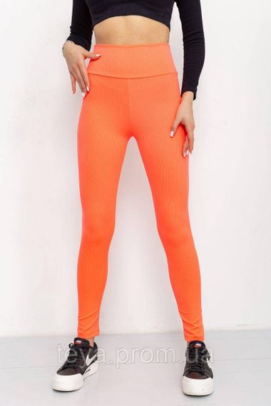 Лосини жіночі в рубчик колір яскраво-рожевий розмір M FA_003288