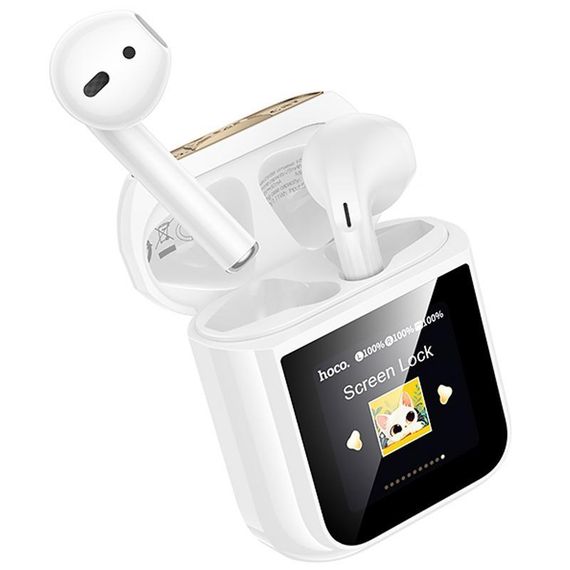 Беспроводные TWS наушники Hoco EW86 Cat White | Зображення 2