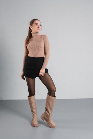 Сапоги женские Fashion Gamora 3864 41 размер 26 см Бежевый | Зображення 8
