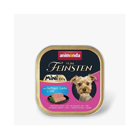 Корм влажный Animonda Vom Feinsten Adult Mini для собак мини-пород, с птицей, лососем 100 г