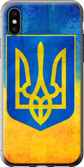 Чехол на iPhone X Герб Украины "2036u-1050-17620"