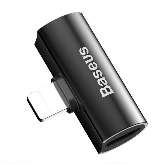 Перехідник AUX Baseus L46 Lightning to Lightning + Lightning, Сріблястий | Зображення 6